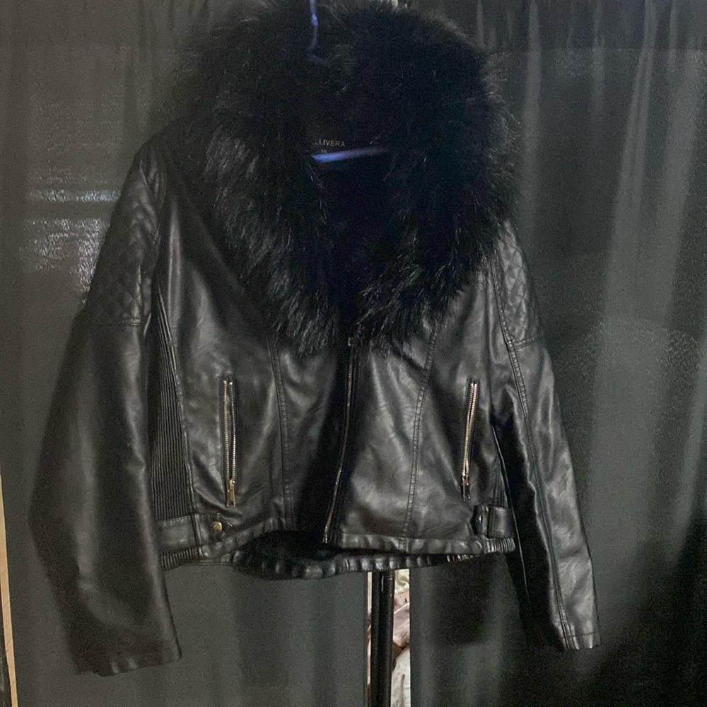 Beautiful Vegan leather Jacket